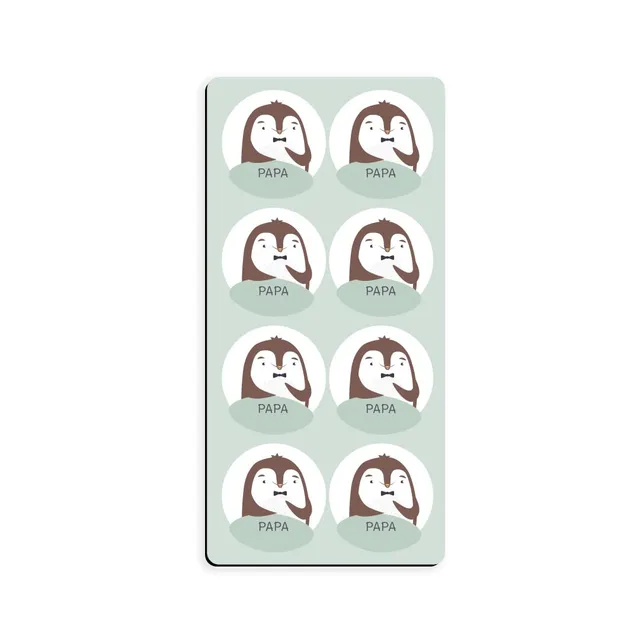 atelier-gigogne-magnets-papa-8-magnets-ronds-3-cm image 1