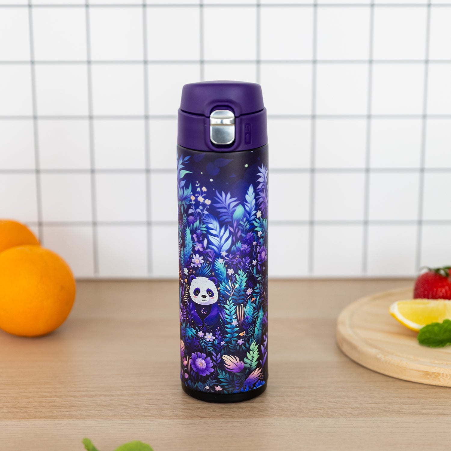 baagl-thermo-bottles-jungle-panda-gourde-isotherme-450-ml-inox image 6