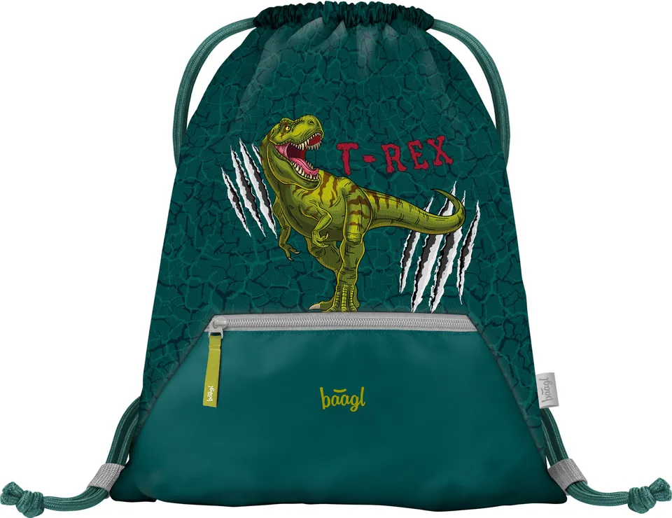 baagl-gym-sacks-t-rex-sac-de-gym-poche-dinosaure image 1