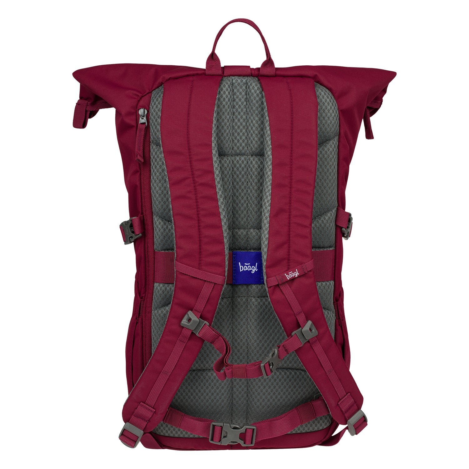 baagl-roll-burgundy-sac-dos-29-l-recycl-imperm-able image 3