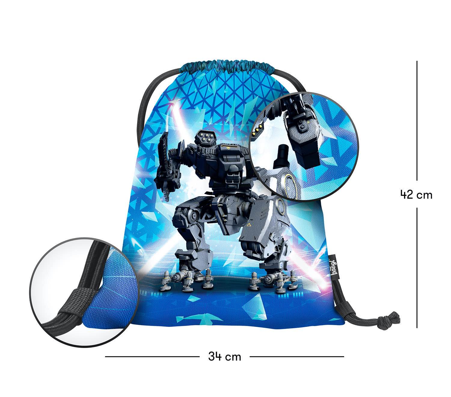 baagl-space-battle-sac-sport-ficelle-lavable-enfant image 3