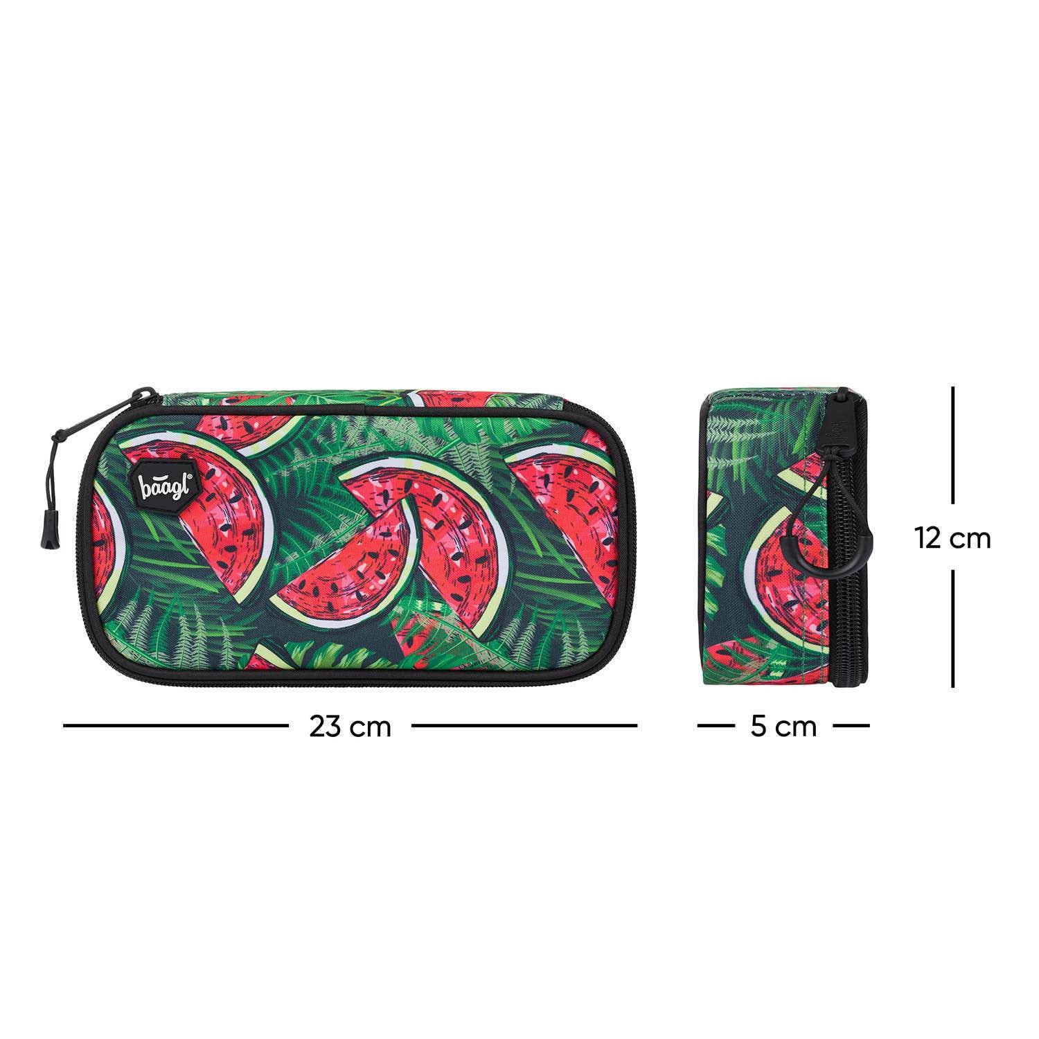 baagl-school-melon-trousse-scolaire-rigide-compartiment image 4