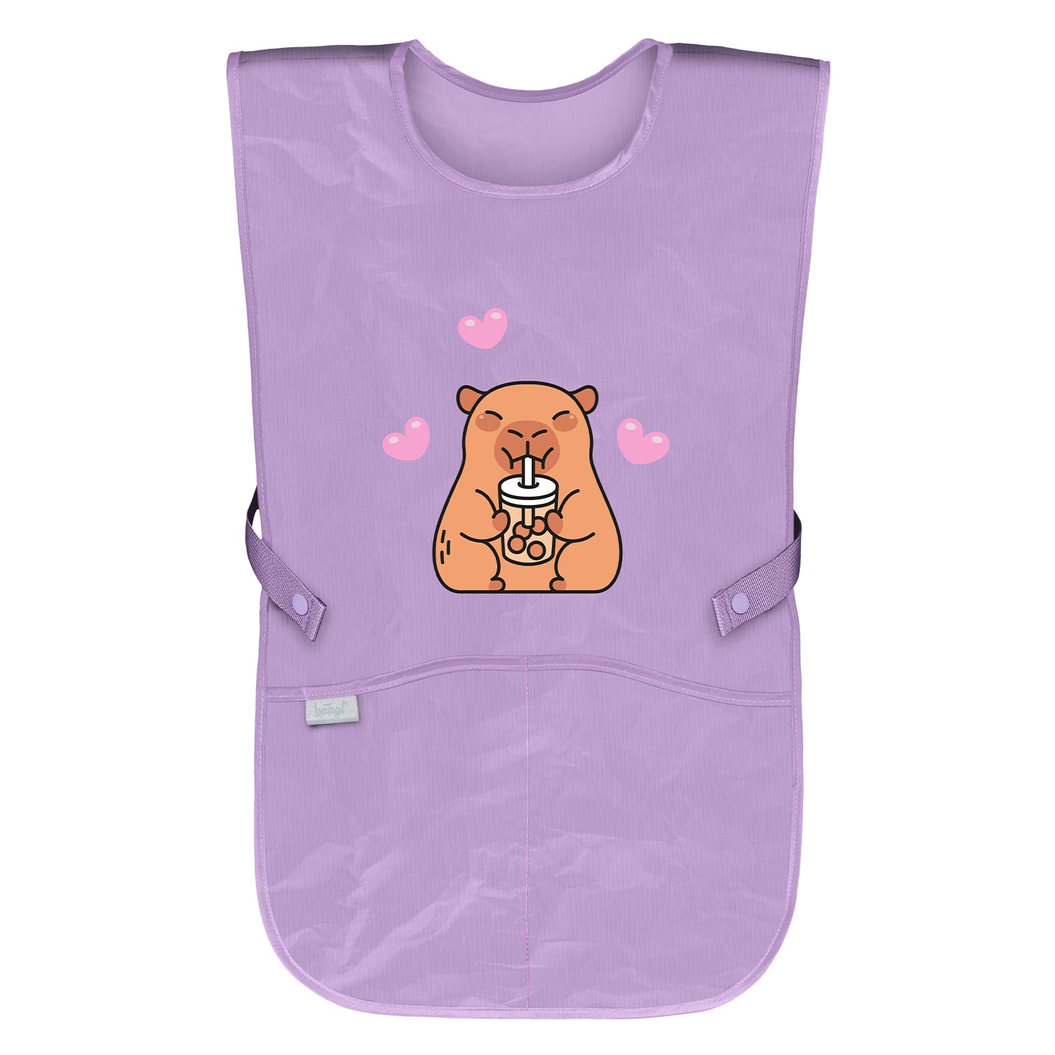 baagl-capybara-tablier-enfant-lavable-poches image 1