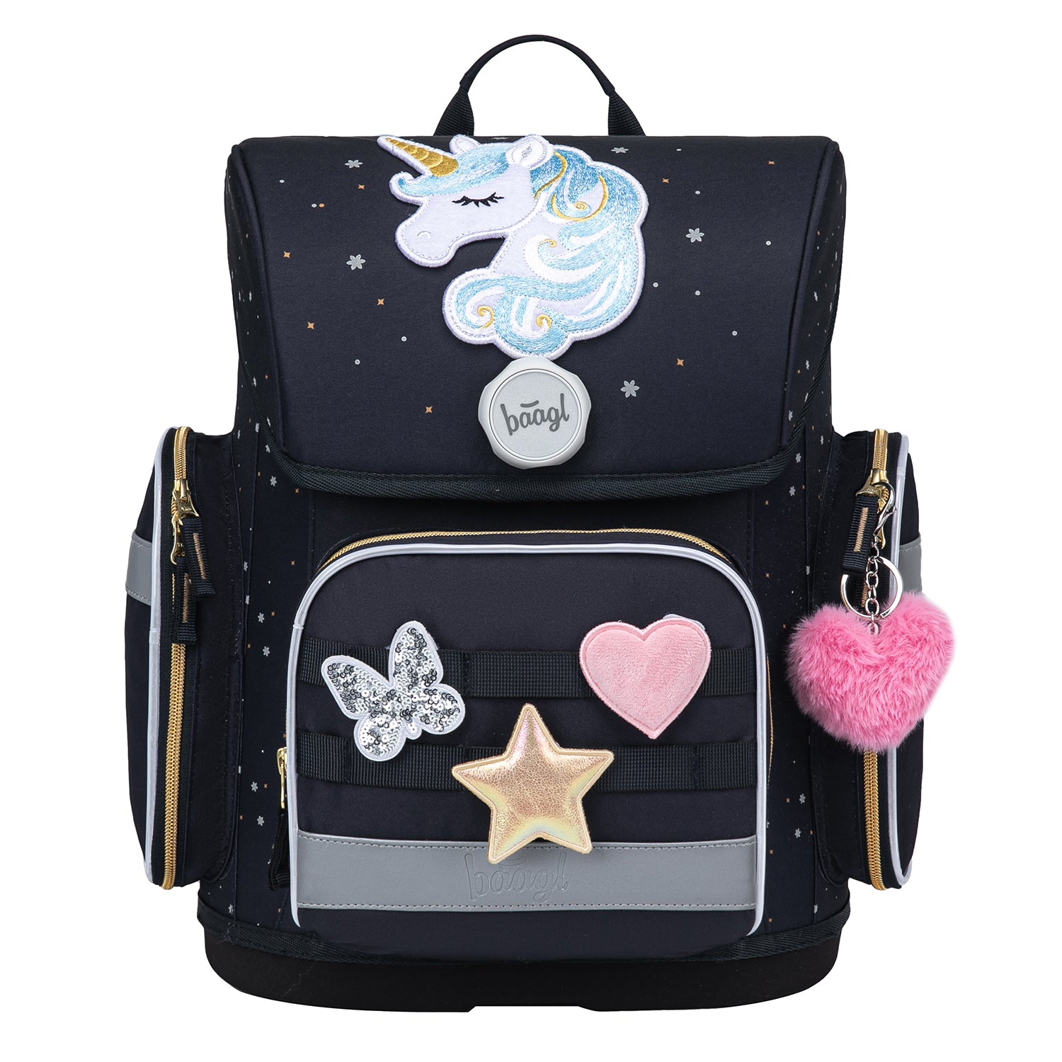 baagl-ergo-unicorn-gold-cartable-19-l-magn-tique-fille image 1