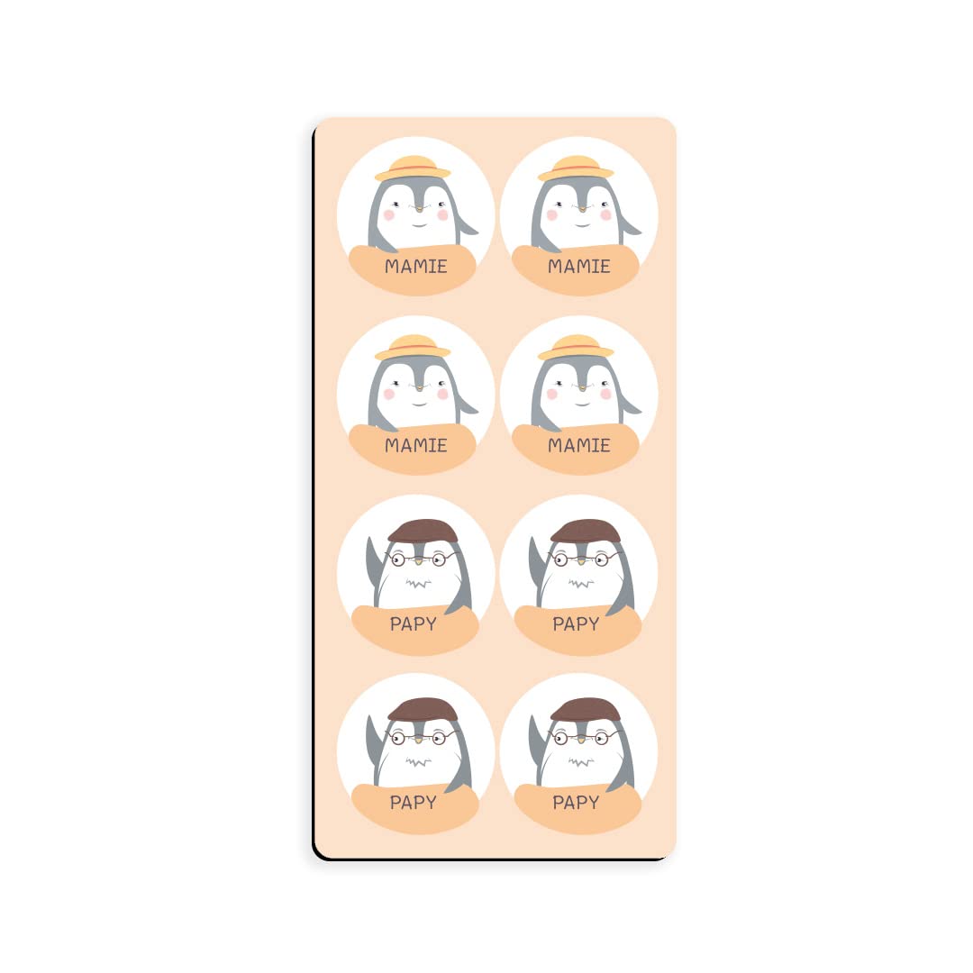 atelier-gigogne-magnets-compl-mentaires-papy-mamie-orange-x8 image 1