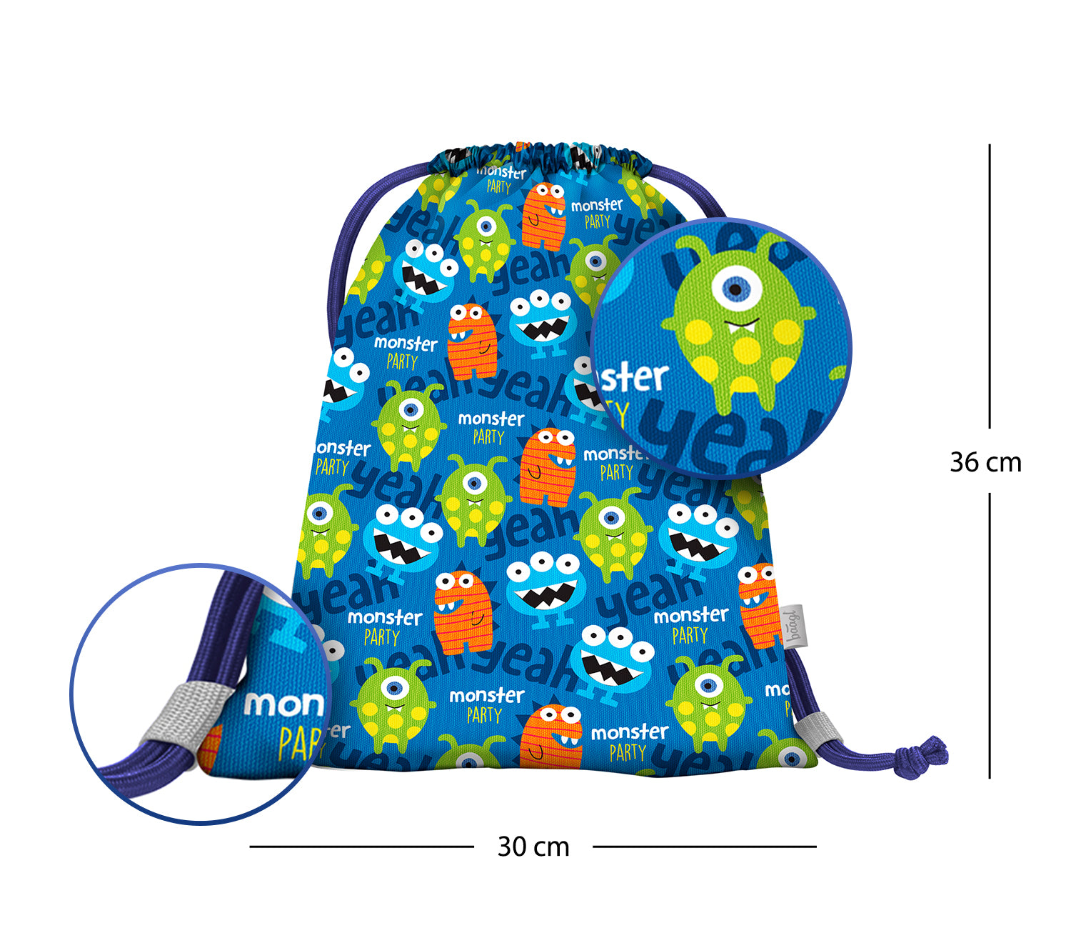 baagl-monsters-sac-de-gym-maternelle-monsters image 3