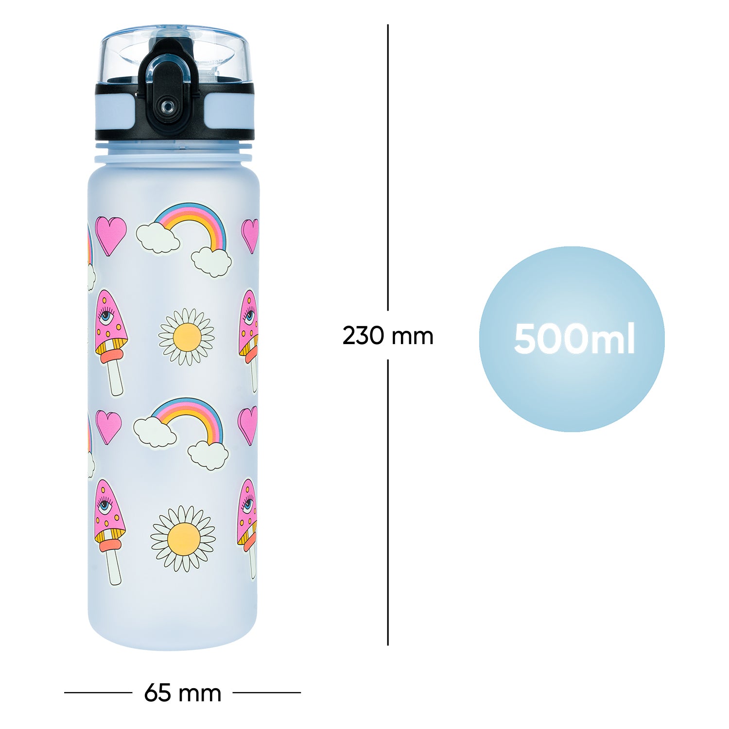 baagl-rainbow-red-gourde-tritan-500-ml-sans-bpa image 7