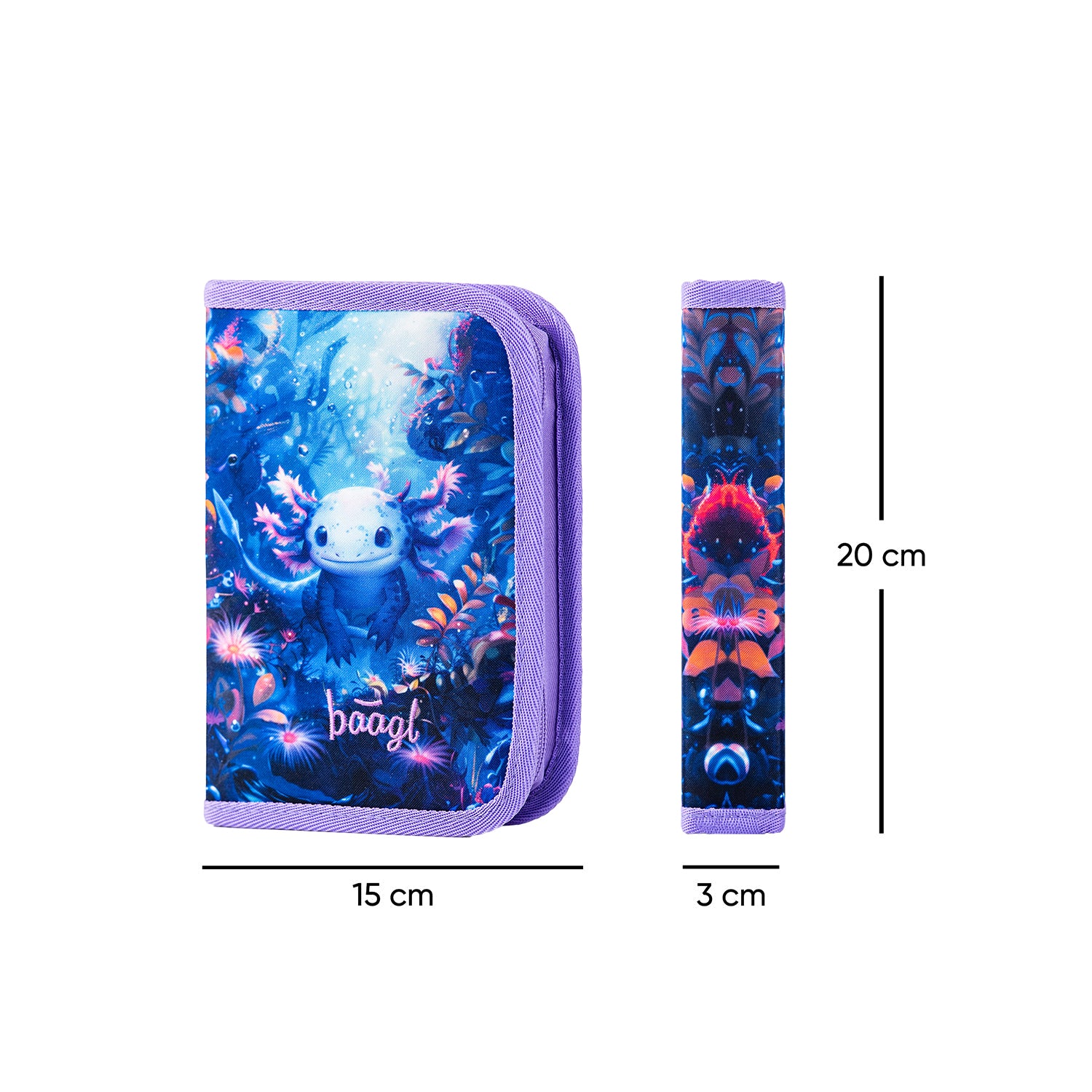 baagl-classic-pencil-cases-axolotl-trousse-plate-vide-fille image 5