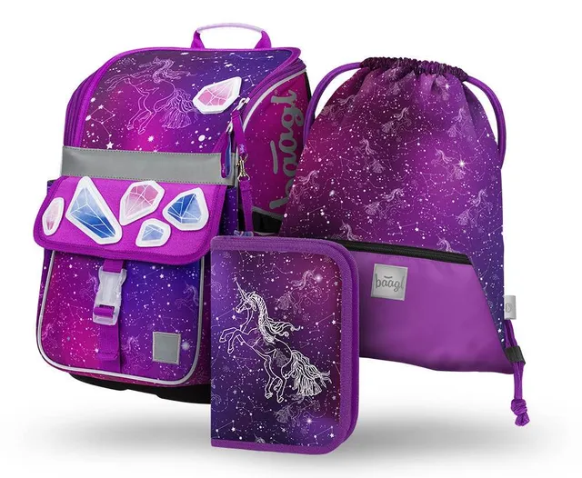 baagl-zippy-set-scolaire-unicorn-universe-18-l image 1