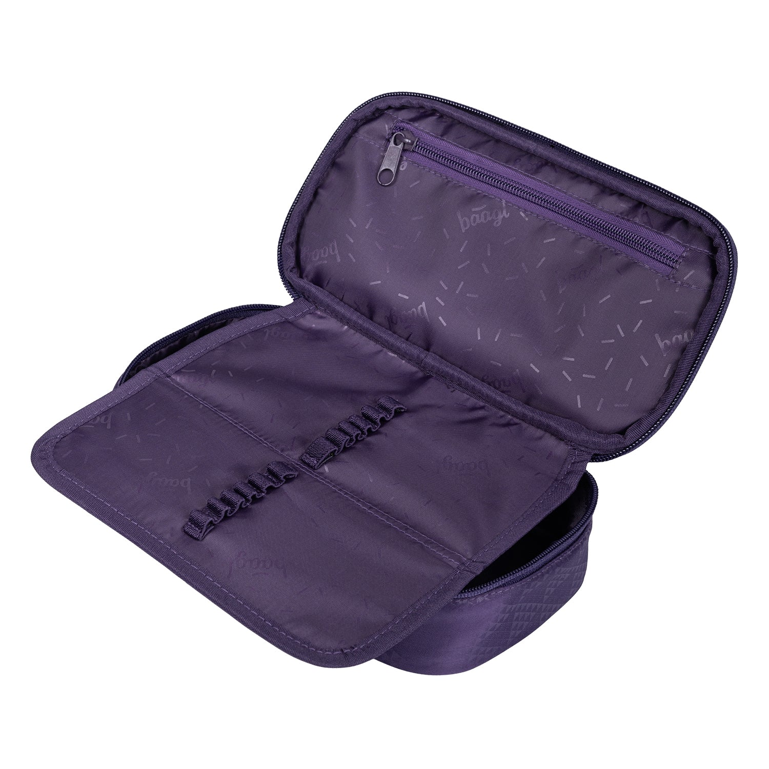 baagl-school-plum-trousse-scolaire-rigide-ykk image 3
