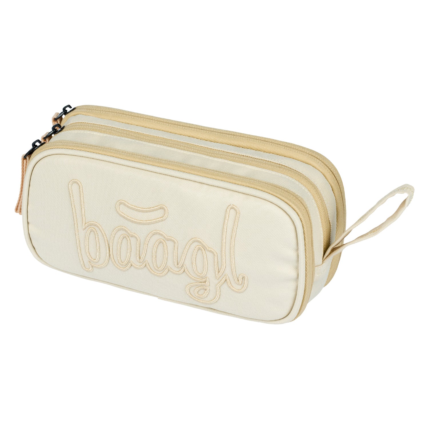 baagl-beige-trousse-tudiante-3-compartiments image 1