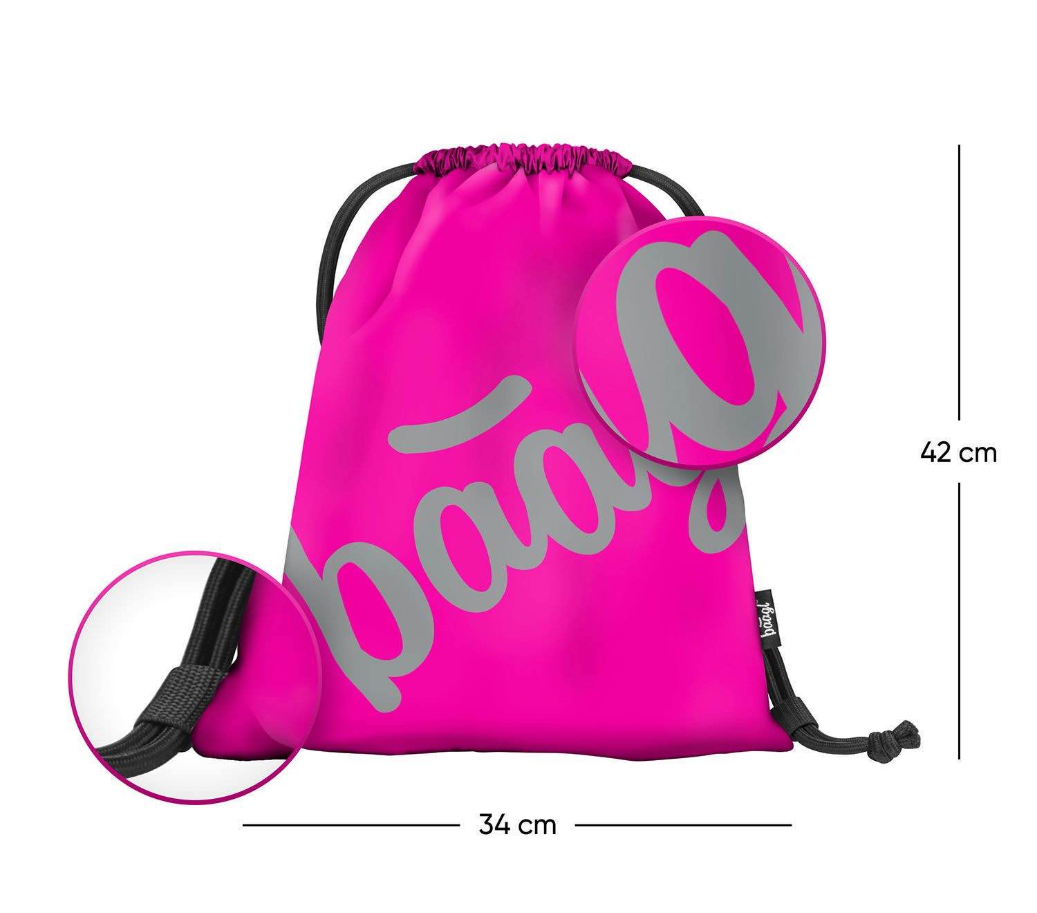 baagl-gym-sacks-sac-de-sport-skate-pink-lavable image 2
