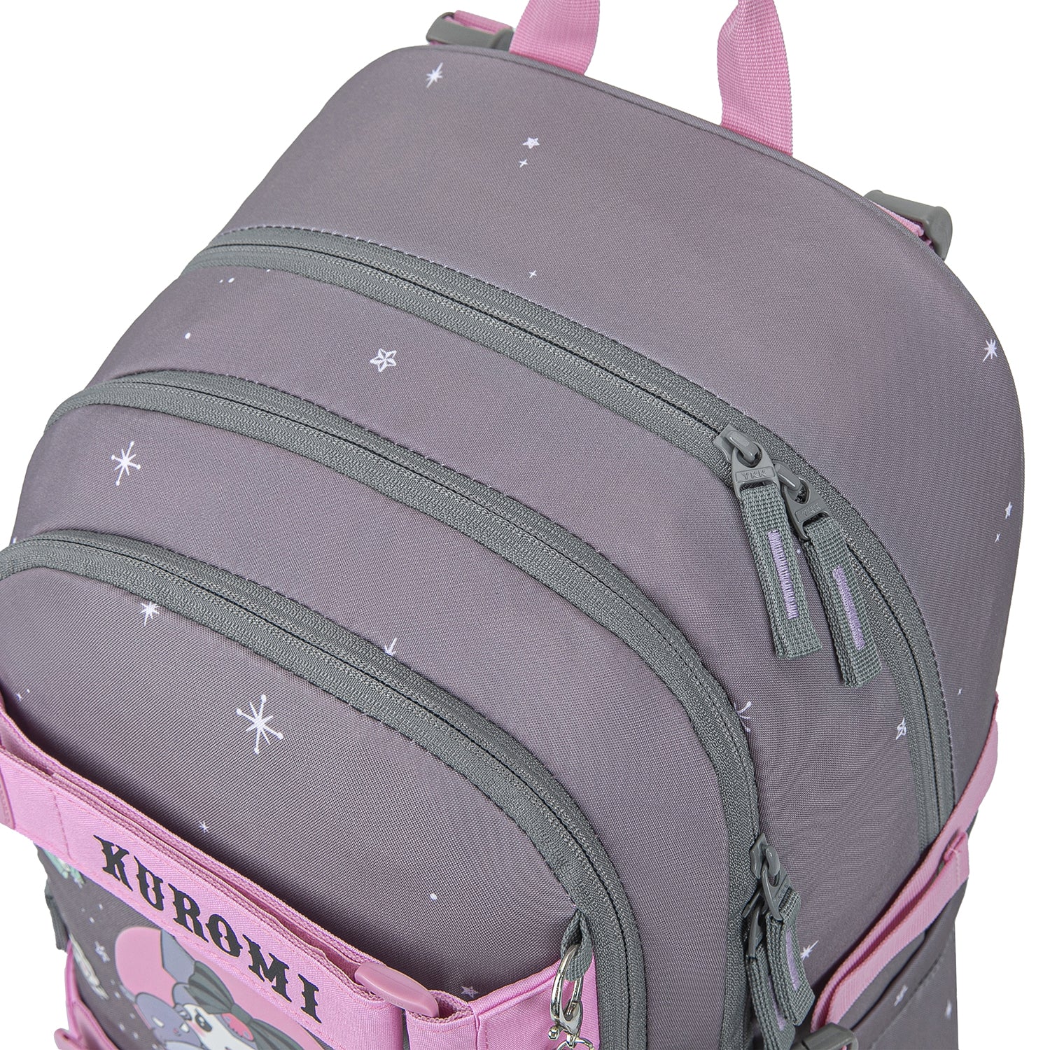 baagl-skate-kuromi-grey-sac-dos-scolaire-skateboard image 7