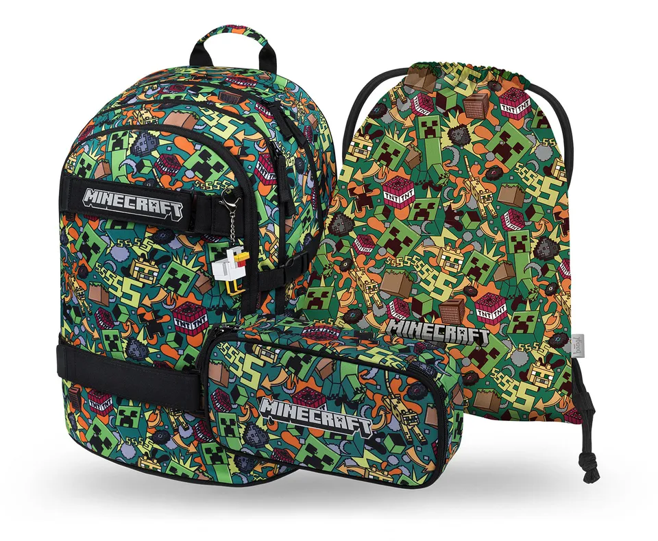 baagl-school-sets-skate-minecraft-chaos-kit-scolaire-3-pi-ces image 1