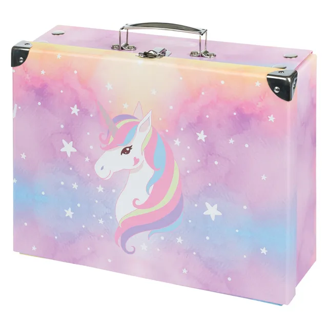 baagl-rainbow-unicorn-valisette-pliable-licorne image 1