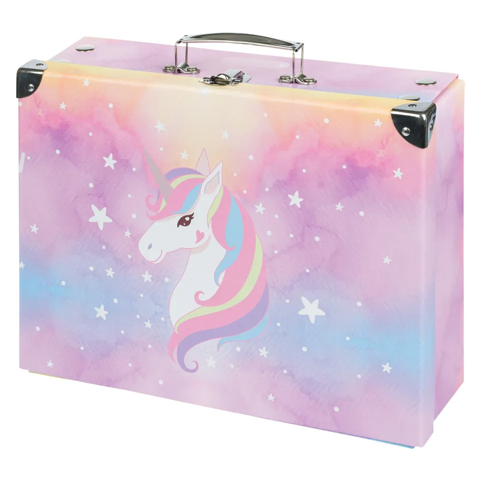 baagl-rainbow-unicorn-valisette-pliable-licorne image 1