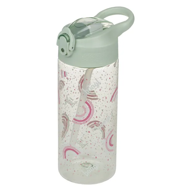 baagl-drinking-bottles-gourde-rainbow-500-ml-paille image 1