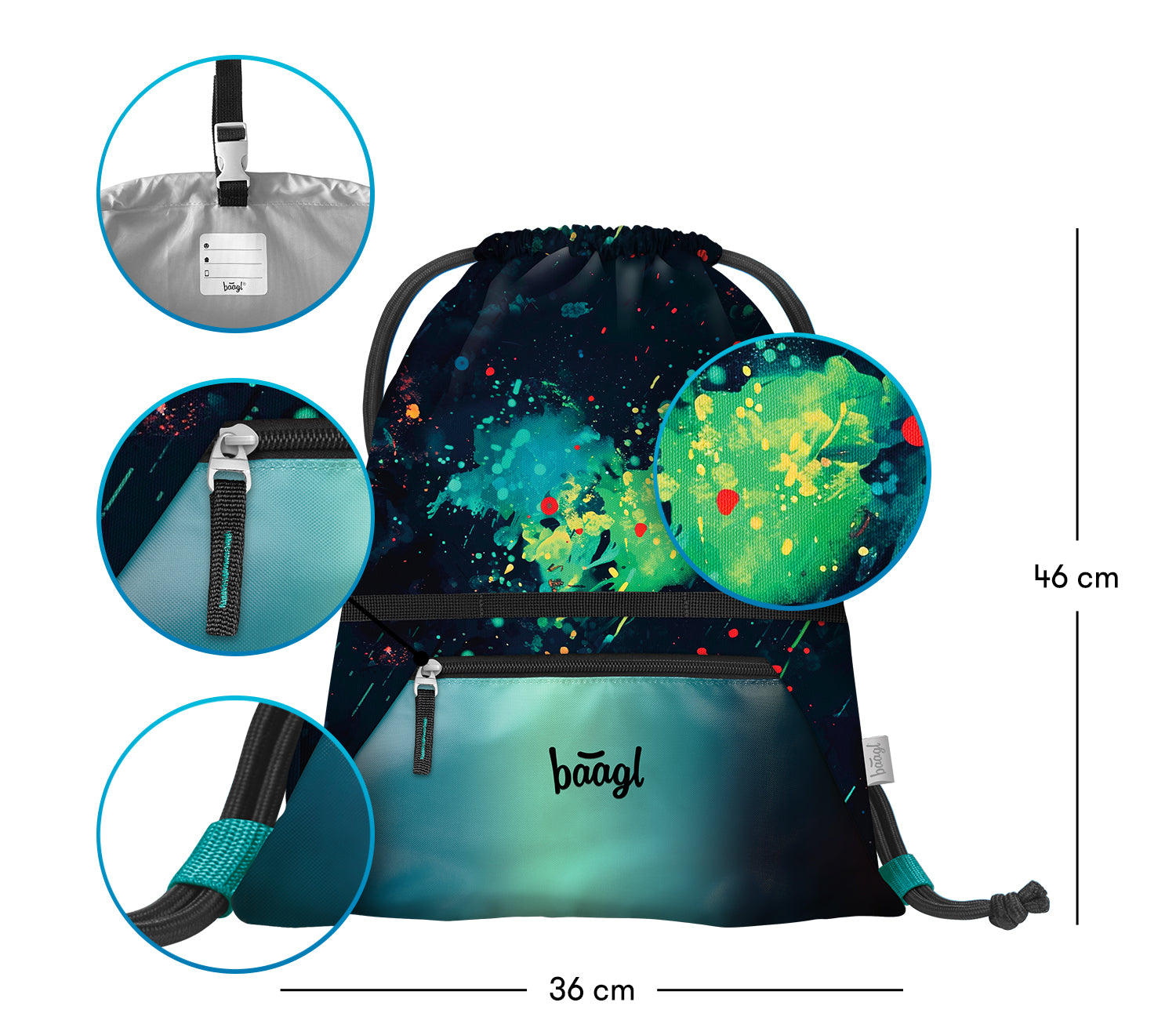 baagl-gym-sacks-chill-sac-de-gym-poche-zipp-e-enfant image 3