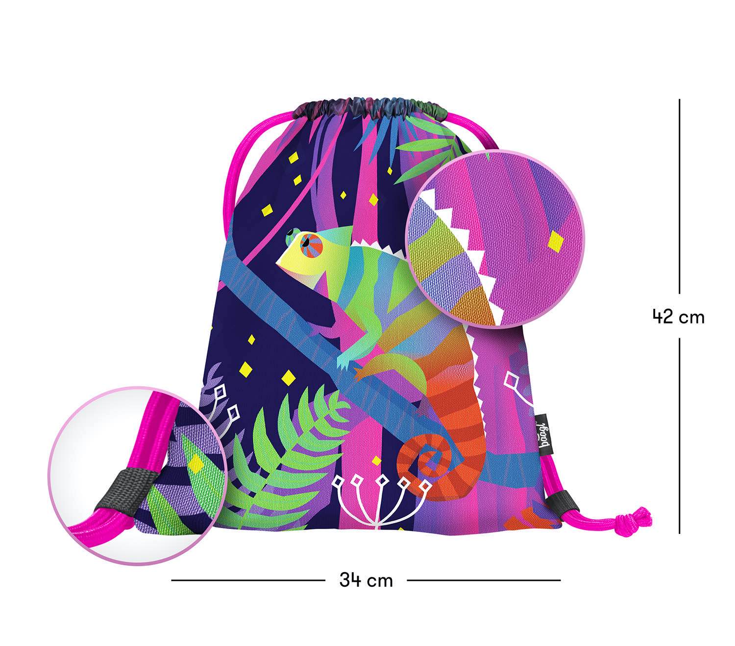 baagl-gym-sacks-chameleon-sac-de-sport-lavable image 3