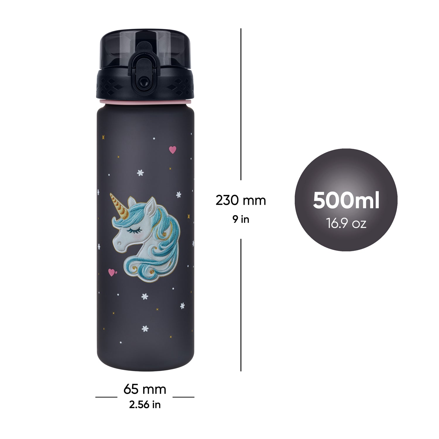 baagl-tritan-unicorn-gold-gourde-500-ml-sans-bpa image 6