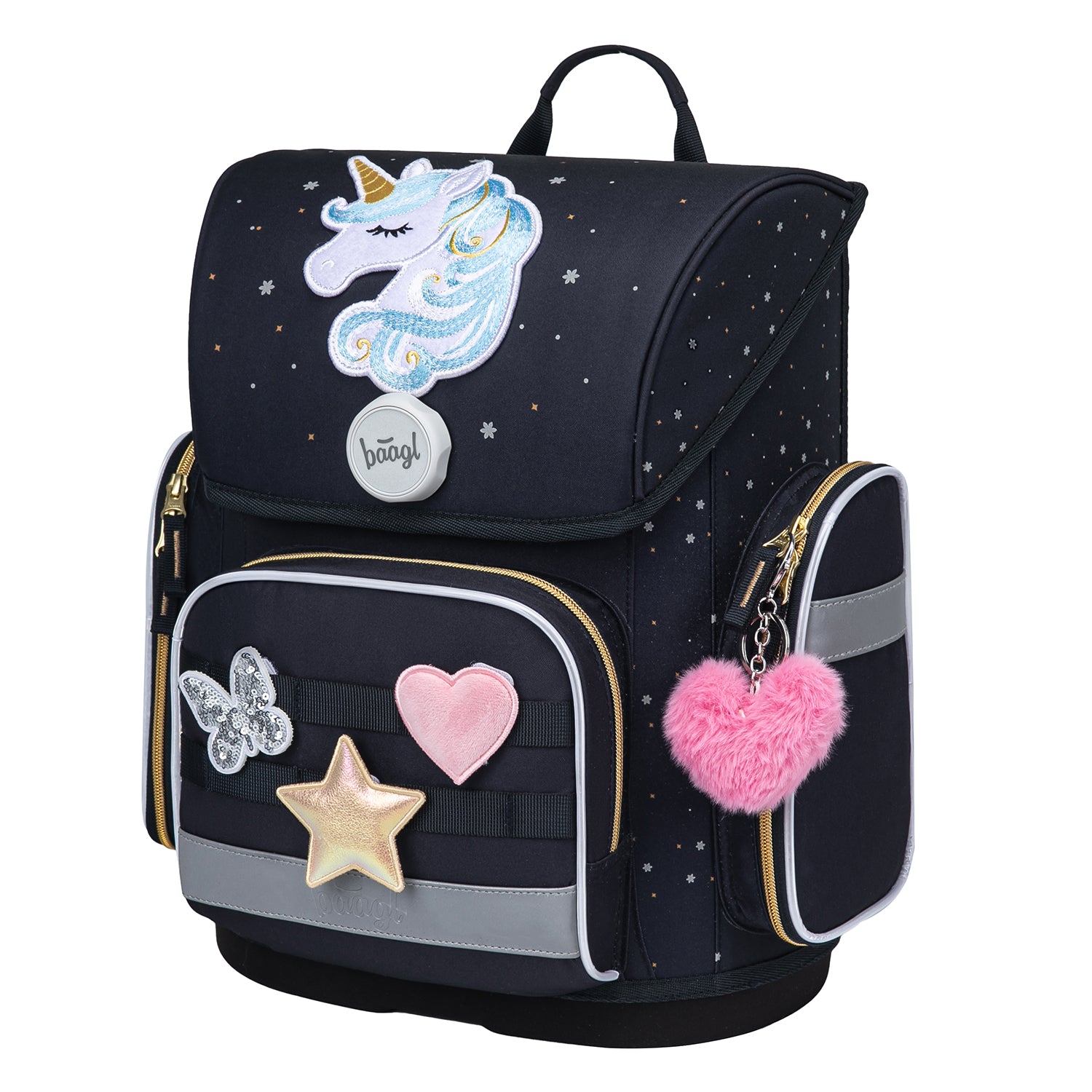 baagl-ergo-unicorn-gold-cartable-19-l-magn-tique-fille image 2