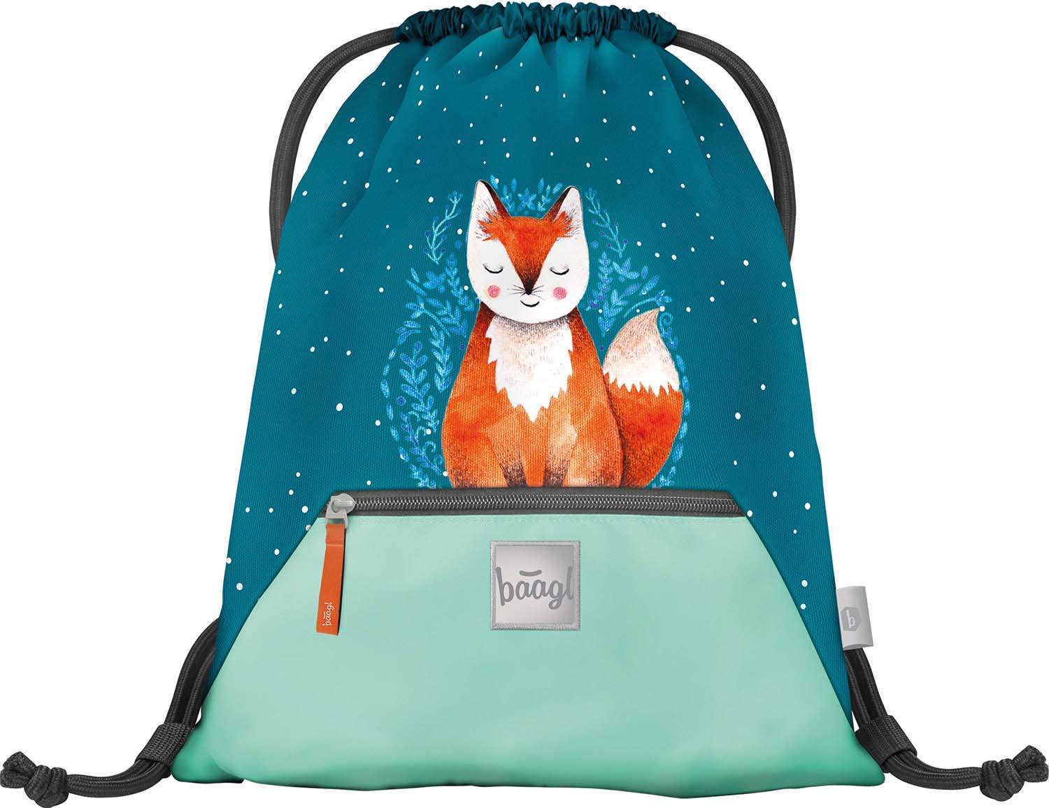 baagl-fox-sac-gym-renard-avec-poche-zip image 1