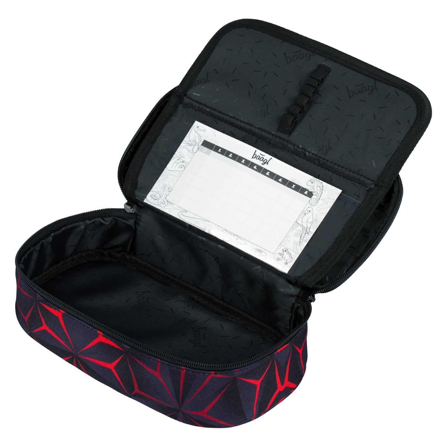 baagl-red-polygon-trousse-scolaire-rouge-recycl-e image 2