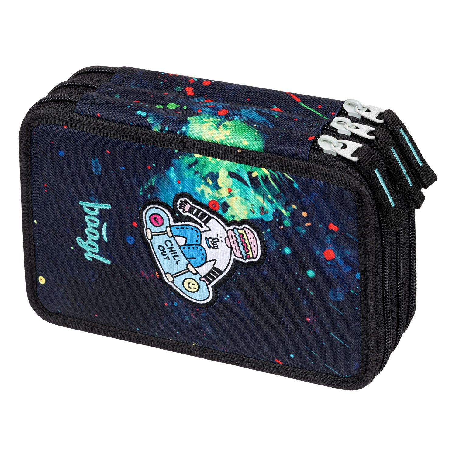 baagl-chill-trousse-3-compartiments-plumier-vide-recycl image 1