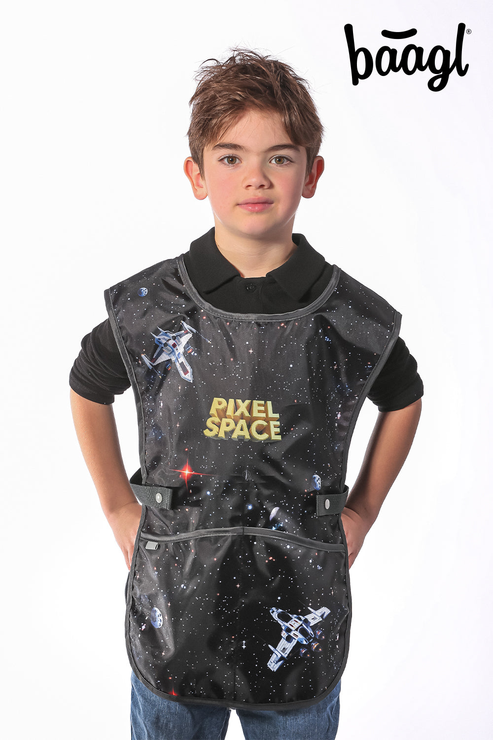 baagl-aprons-pixel-space-tablier-enfant-lavable-poches image 5