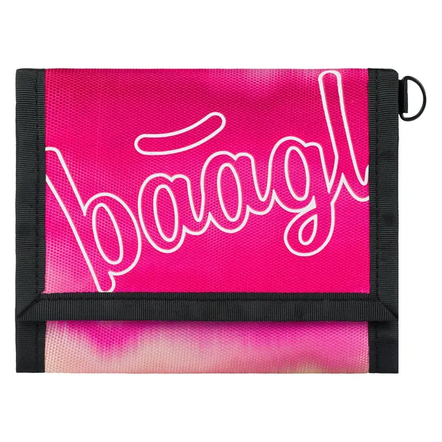 baagl-pink-stripes-portefeuille-enfant-rayures-roses image 1