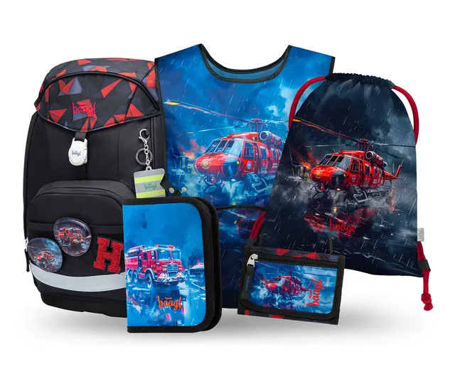 baagl-airy-plus-rescuers-ii-cartable-set-scolaire-gar-on image 1