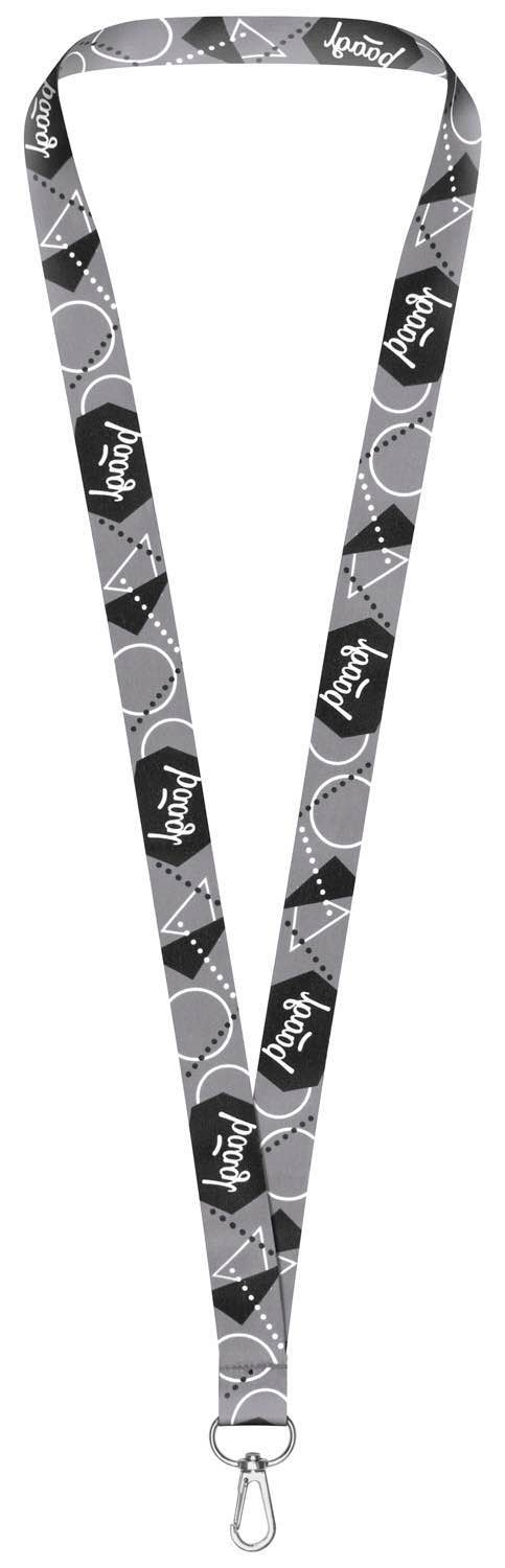 baagl-lanyard-porte-cl-s-tour-de-cou-nylon-gris image 2