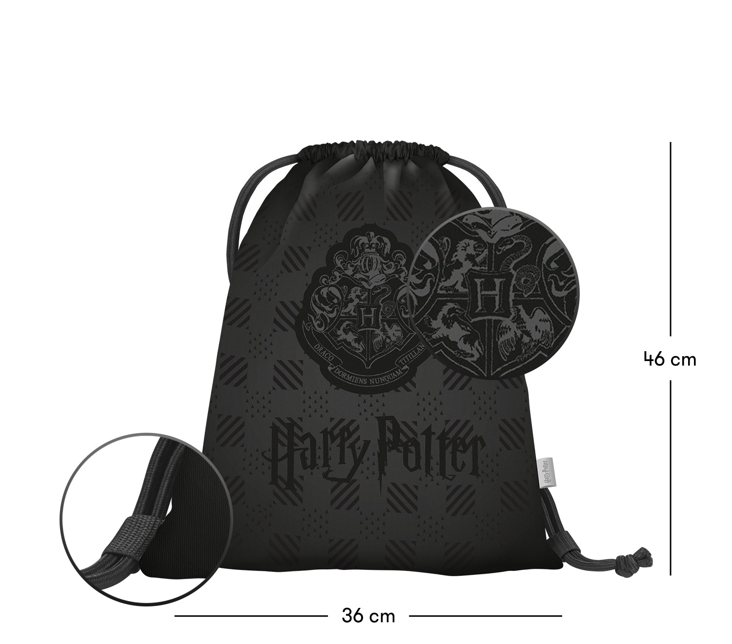 baagl-gym-sac-de-gym-harry-potter-hogwarts-noir-recycl image 3