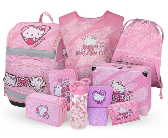 baagl-zippy-plus-hello-kitty-cartable-ensemble-sweet-leopard image 1