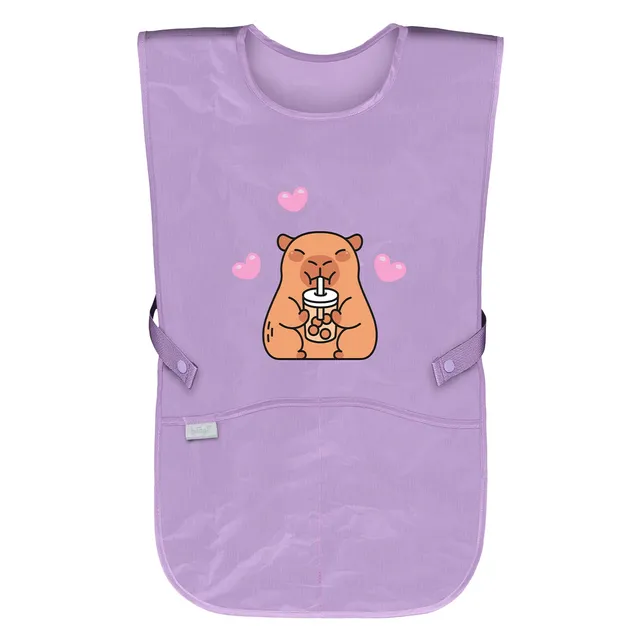 baagl-capybara-tablier-enfant-lavable-poches image 1