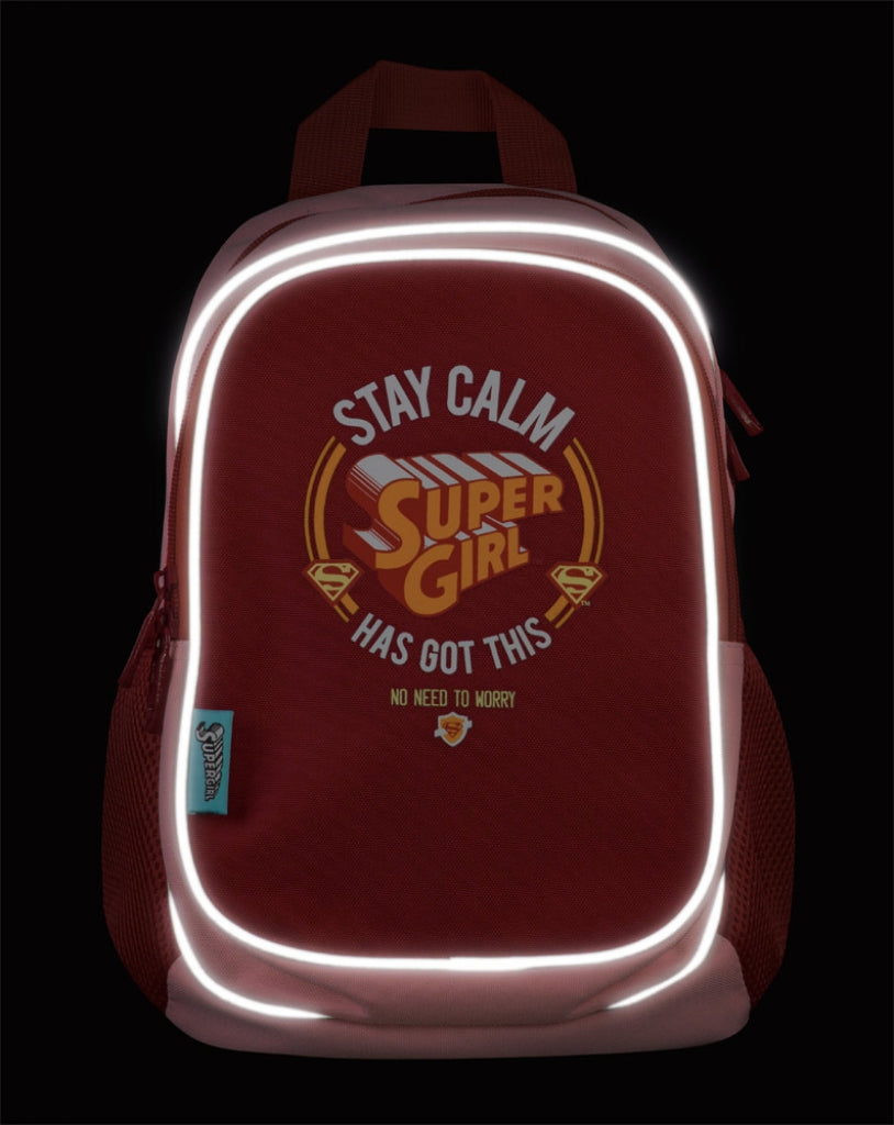 baagl-supergirl-stay-calm-sac-dos-maternelle-fille-imperm-able image 4