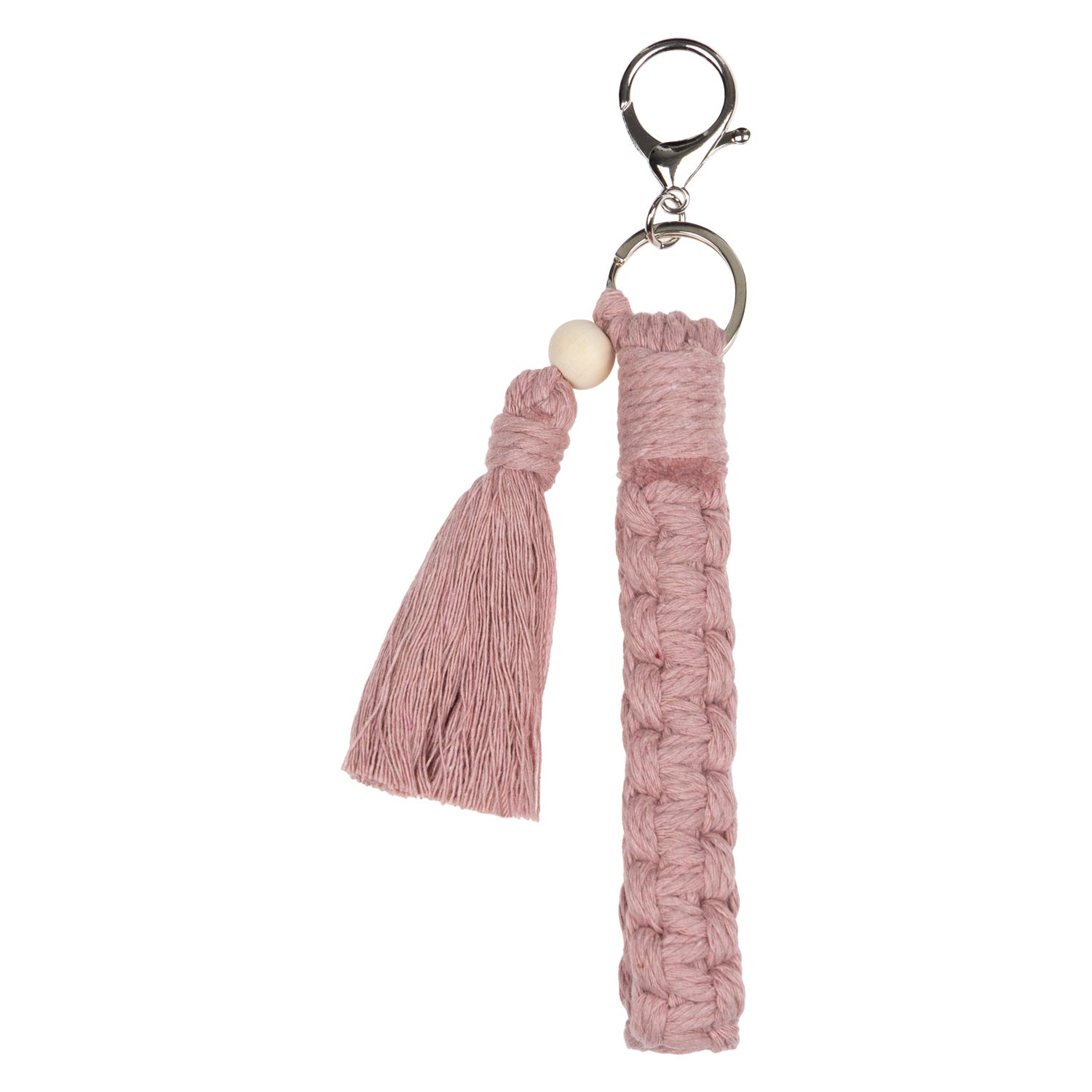 baagl-tassel-porte-cl-s-pompon-rose-pour-sac image 1