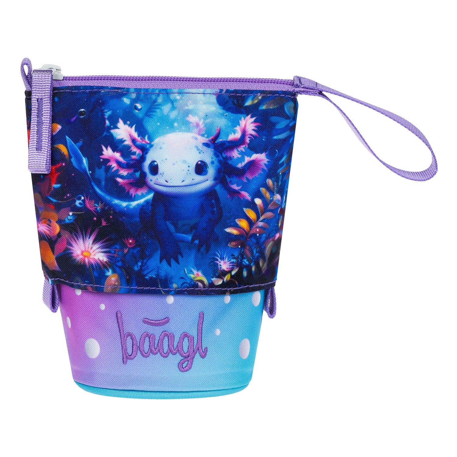baagl-pop-up-axolotl-trousse-crayons-debout-recycl-e image 3
