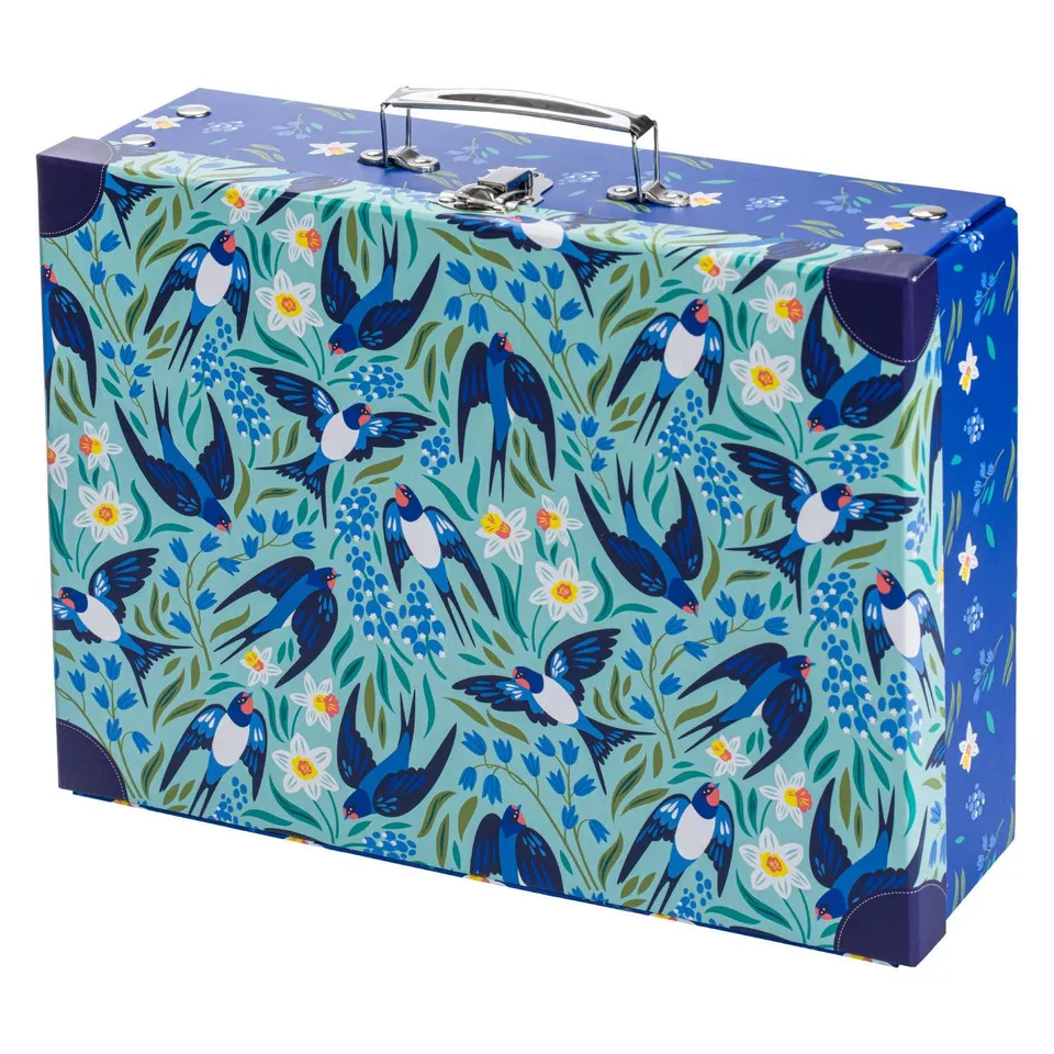 baagl-valisette-pliante-birdie-papier-lamin-boucle image 1