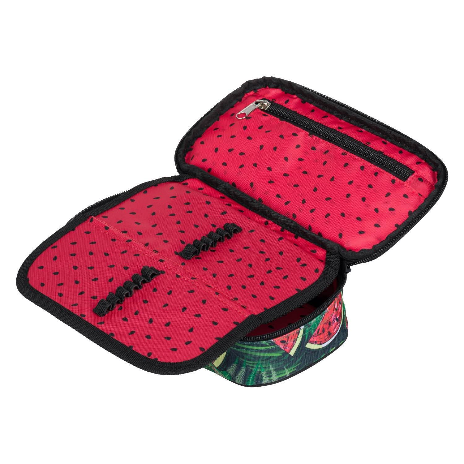 baagl-school-melon-trousse-scolaire-rigide-compartiment image 3