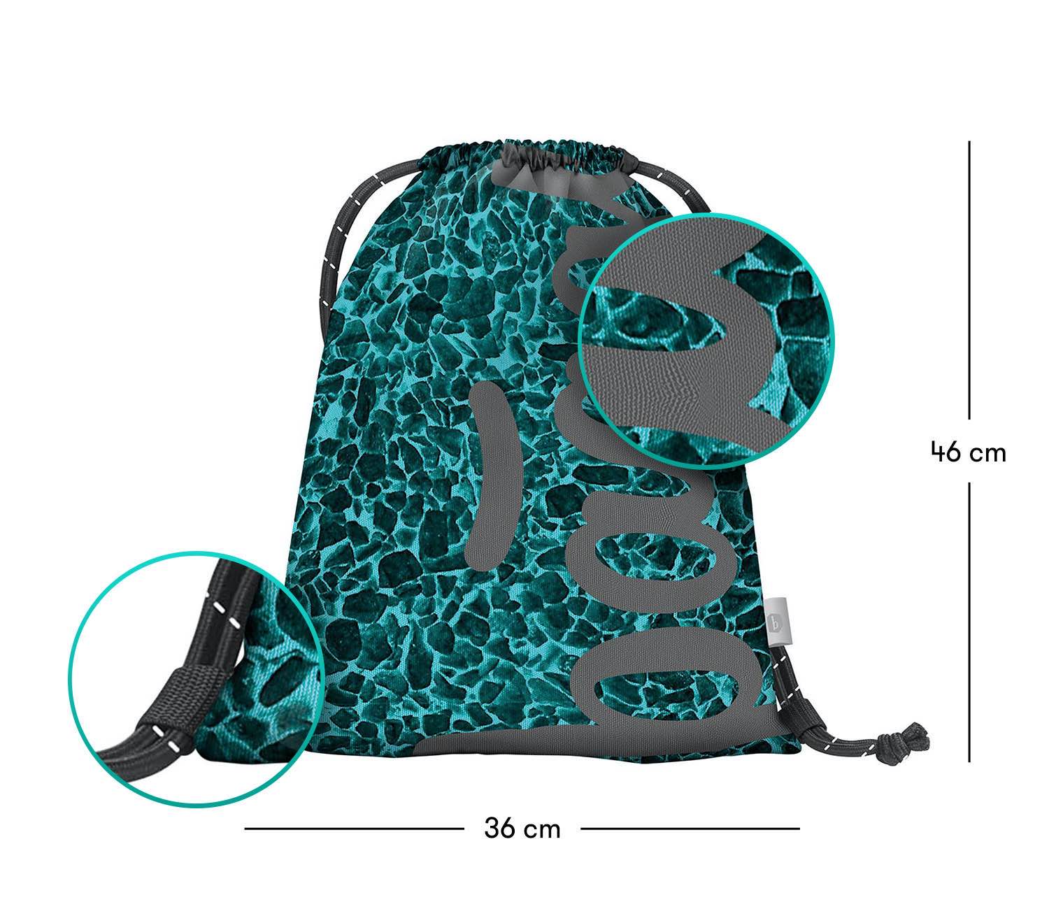 baagl-gym-sacks-sac-de-gym-skate-aquamarine-phosphorescent image 3