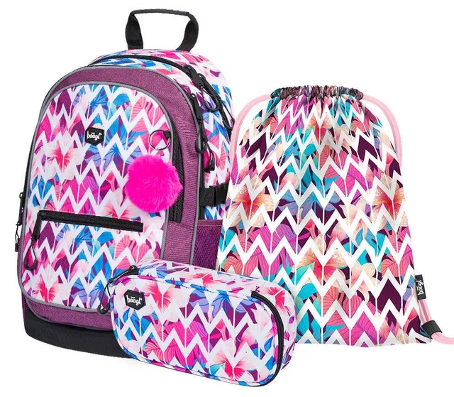 baagl-core-havaj-ensemble-scolaire-sac-trousse-3-pcs image 1