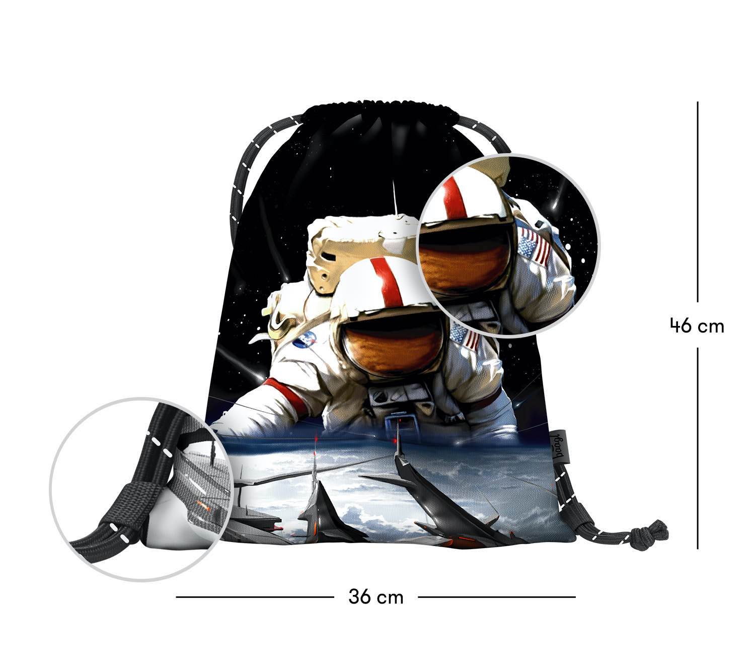 baagl-earth-cosmonaut-sac-sport-enfant-cosmonaute image 3