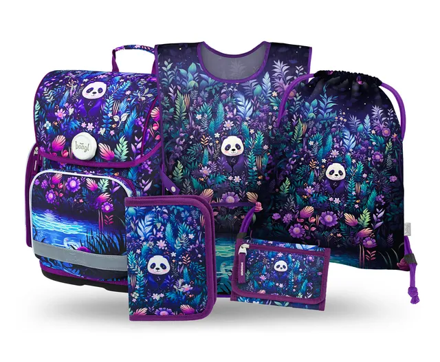 baagl-ergo-jungle-panda-iii-set-scolaire-panda-3-pi-ces image 1