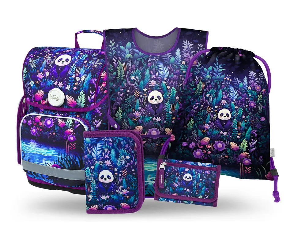 baagl-ergo-jungle-panda-iii-set-scolaire-panda-3-pi-ces image 1