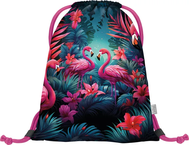baagl-flamingos-sac-de-gym-fille-lavable image 1