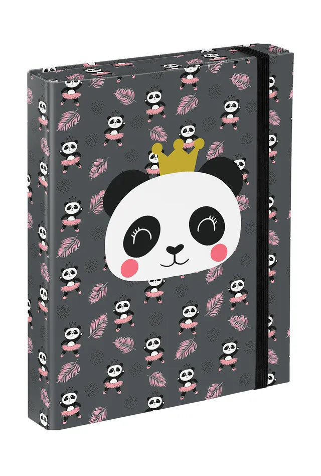 baagl-panda-chemise-lastique-a5-prot-ge-cahier image 1