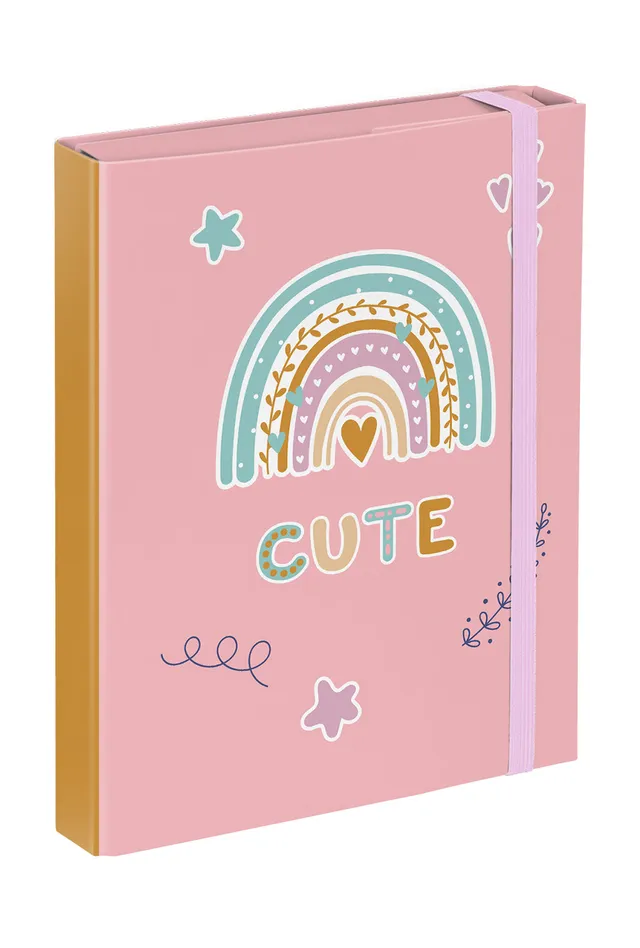 baagl-pink-rainbow-chemise-a5-lastique-fille image 1