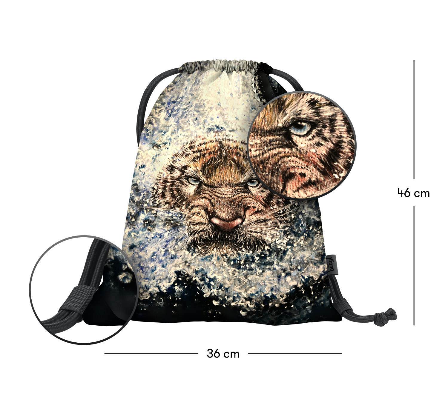 baagl-gym-sacks-earth-tiger-sac-de-gym-tigre image 3