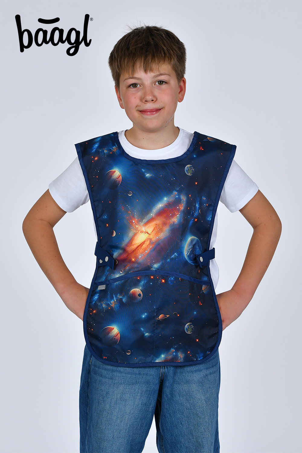 baagl-universe-tablier-enfant-peinture-lavable-poches image 5